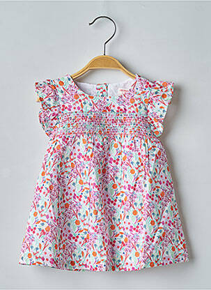 Ensemble short tissage popeline blanc DU PAREIL AU MÊME fille