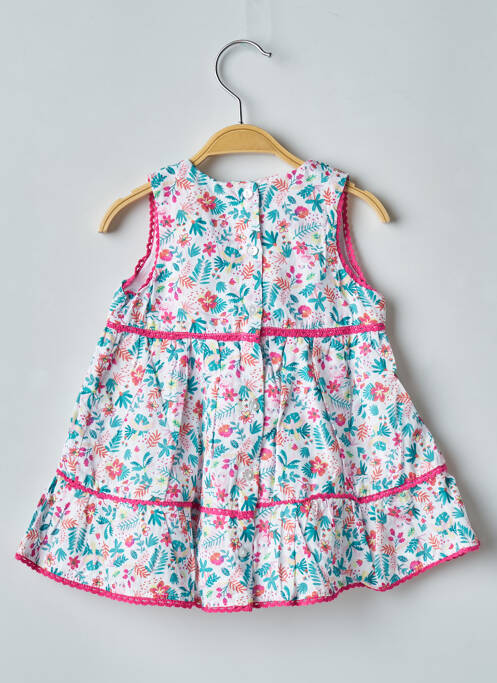 Robe mi-longue sans manche sans manche blanc DU PAREIL AU MÊME fille
