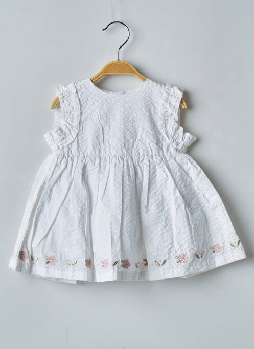 Robe mi-longue blanc DU PAREIL AU MÊME pour fille