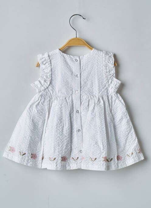 Robe mi-longue blanc DU PAREIL AU MÊME pour fille