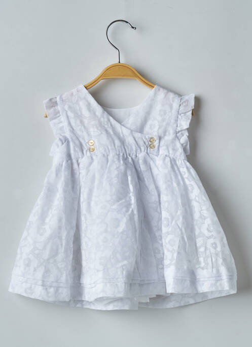 Robe mi-longue blanc DU PAREIL AU MÊME pour fille
