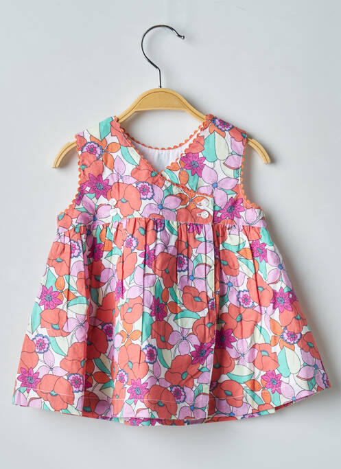 Robe mi-longue rouge DU PAREIL AU MÊME pour fille