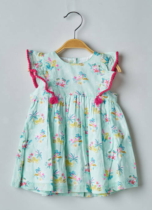 Robe mi-longue vert DU PAREIL AU MÊME pour fille