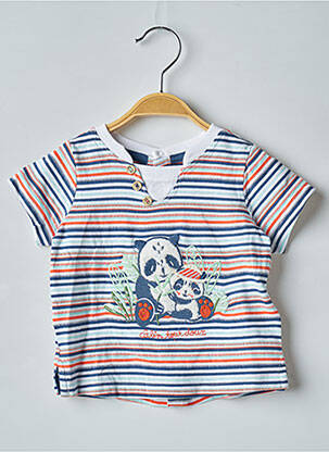 T-shirt tissage jersey manches courtes blanc SERGENT MAJOR garcon