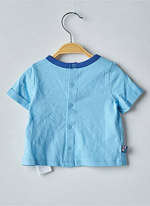 T-shirt fermeture pressionnée manches courtes bleu SERGENT MAJOR garcon