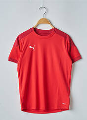 T-shirt rouge PUMA pour garçon seconde vue