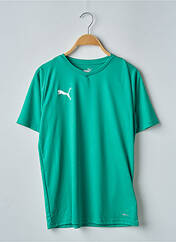 T-shirt vert PUMA pour garçon seconde vue