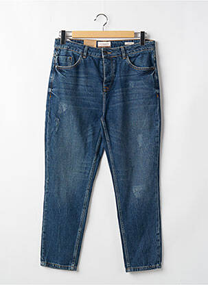 Jean coupe mom tissage chiné taille normale bleu DEVRED homme