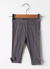 Legging tissage jersey gris DU PAREIL AU MÊME fille