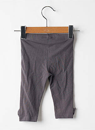 Legging tissage jersey gris DU PAREIL AU MÊME fille