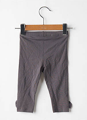 Legging tissage jersey gris DU PAREIL AU MÊME fille