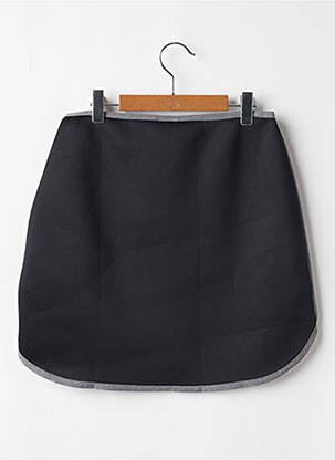 Jupe courte coupe droite noir BENETTON femme