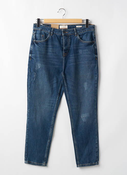 Jean coupe mom tissage chiné taille normale bleu DEVRED homme