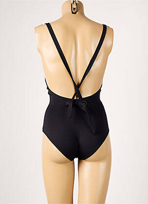 Maillot de bain 1 pièce effet matière satinée noir PRINCESSE TAM-TAM femme