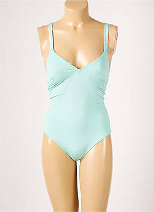 Maillot de bain 1 pièce effet matière satinée bleu PRINCESSE TAM-TAM femme