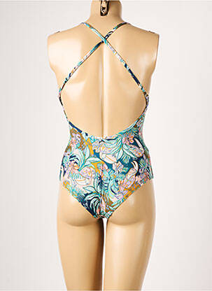 Maillot de bain 1 pièce imprimé fantaisie haut soutien-gorge moulé bleu PRINCESSE TAM-TAM femme