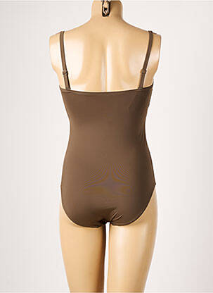 Maillot de bain 1 pièce bretelles élastiquées amovibles haut soutien-gorge avec mousse de rembourrage amovible vert AUBADE femme