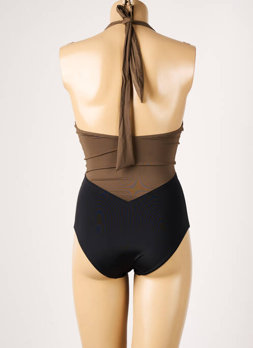 Maillot de bain 1 pièce haut triangles haut triangles vert AUBADE femme
