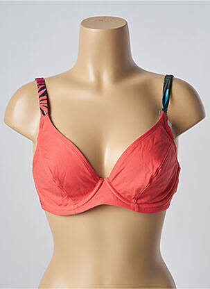 Haut de maillot de bain stretch haut soutien-gorge emboitant orange BESTFORM femme