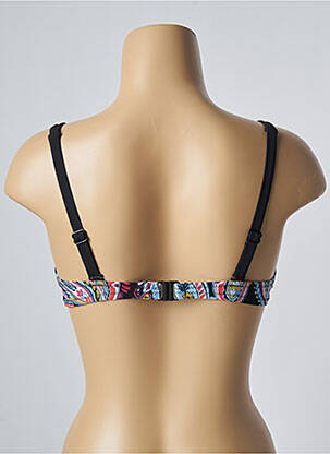 Haut de maillot de bain stretch haut soutien-gorge emboitant noir BELCOR femme