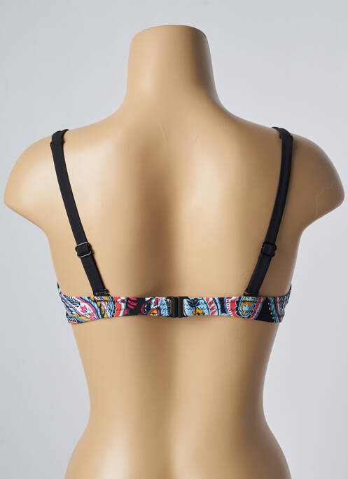 Haut de maillot de bain stretch haut soutien-gorge emboitant noir BELCOR femme