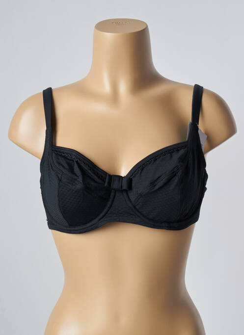 Haut de maillot de bain stretch haut soutien-gorge balconnet noir BESTFORM femme