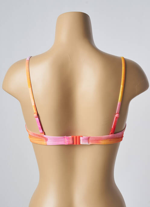 Haut de maillot de bain bretelles élastiquées amovibles haut soutien-gorge moulé orange CHERRY BERRY femme