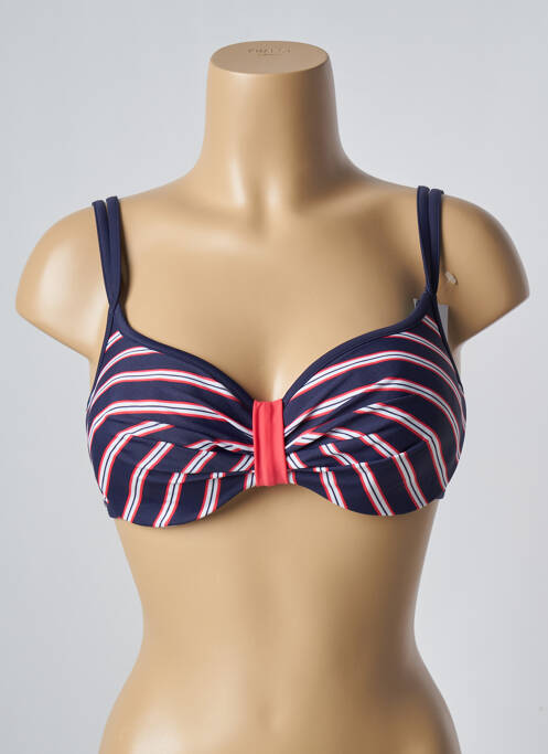 Haut de maillot de bain haut soutien-gorge moulé haut soutien-gorge moulé bleu BESTFORM femme