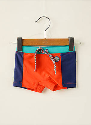 Slip de bain fermeture liens à nouer orange SERGENT MAJOR garcon