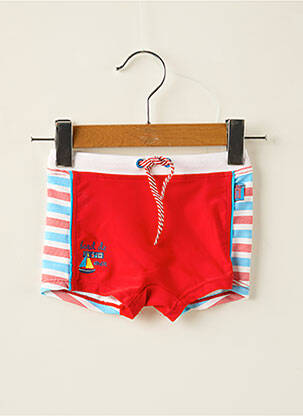 Slip de bain imprimé rayures rouge SERGENT MAJOR garcon