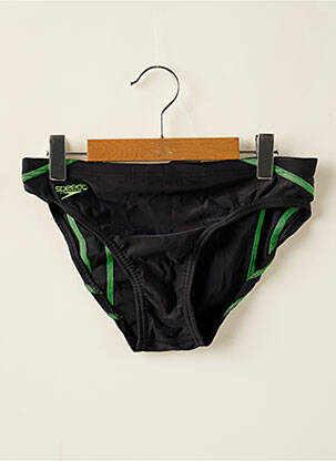 Slip de bain broderie noir SPEEDO garçon