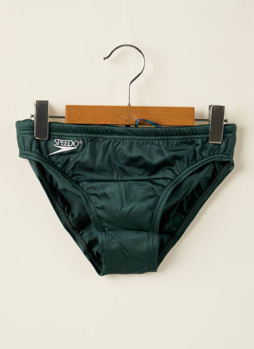 Slip de bain broderie vert SPEEDO garcon