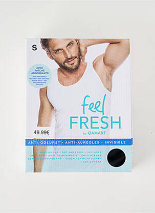 Débardeur stretch sans manche noir DAMART homme