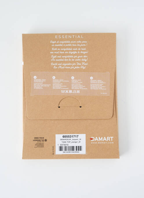 Débardeur orange DAMART pour femme