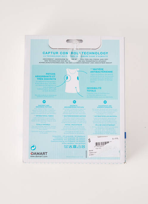 Débardeur noir DAMART homme