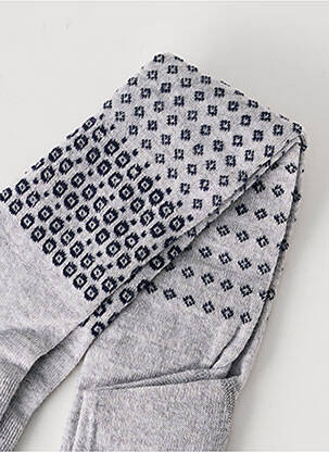 Collants imprimé fantaisie gris MAXIMO fille