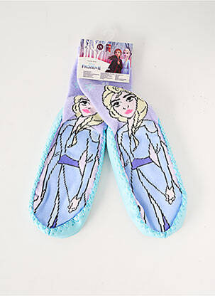 Chaussons/pantoufles bout rond bout rond bleu DISNEY fille