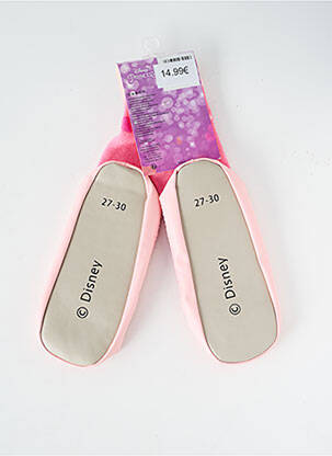 Chaussons/pantoufles bout rond bout rond rose DISNEY fille