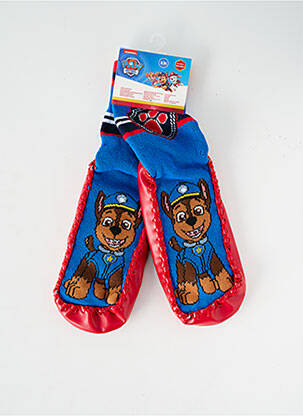 Chaussons/pantoufles bout rond bout rond bleu PAT PATROUILLE garçon