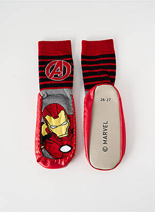 Chaussons/pantoufles bout rond bout rond rouge MARVEL garçon