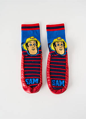 Chaussons/pantoufles bout rond bout rond rouge FIREMAN SAM garçon