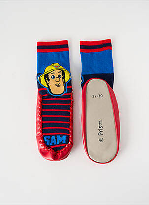 Chaussons/pantoufles bout rond bout rond rouge FIREMAN SAM garçon