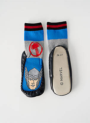 Chaussons/pantoufles bout rond bout rond bleu MARVEL garçon