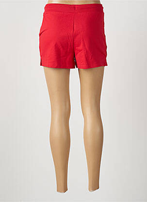 Short coupe droite rouge FILA femme