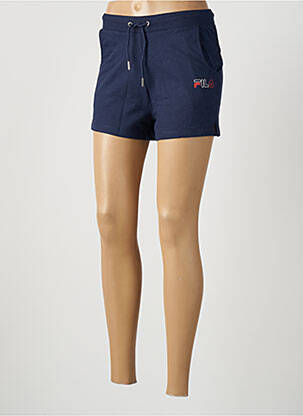 Short coupe droite bleu FILA femme