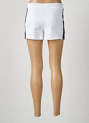 Short coupe droite blanc FILA femme