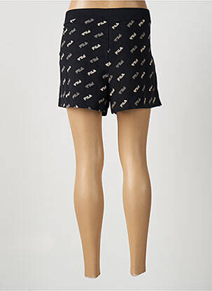 Short coupe droite noir FILA femme