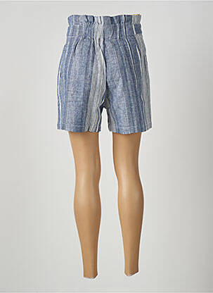 Short fermeture zippée sous rabat avec crochet taille haute bleu SALSA femme