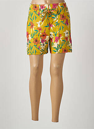 Short coupe droite taille haute jaune SALSA femme