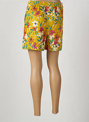 Short coupe droite taille haute jaune SALSA femme